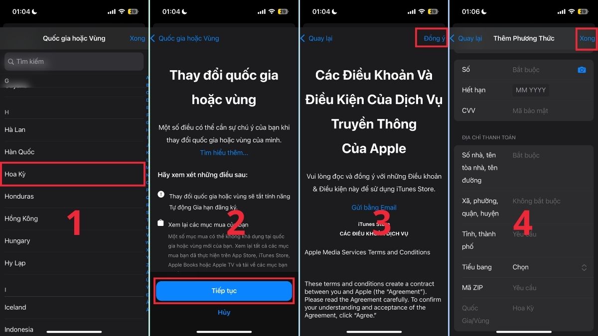 Chọn quốc gia để chuyển vùng Chọn quốc gia để chuyển vùng