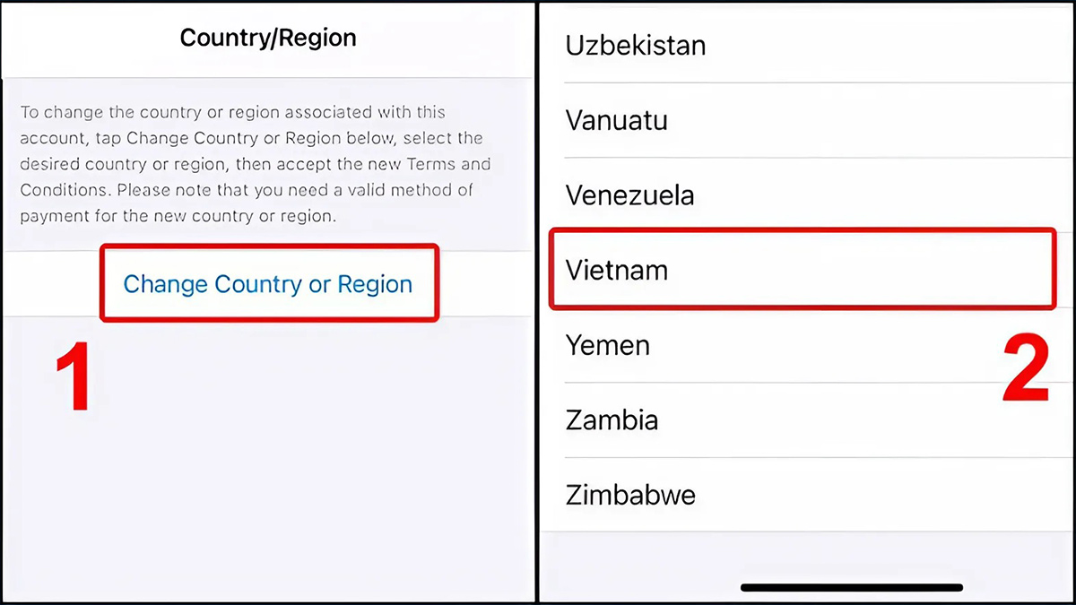 Chuyển vùng iPhone về Việt Nam Chuyển vùng iPhone về Việt Nam