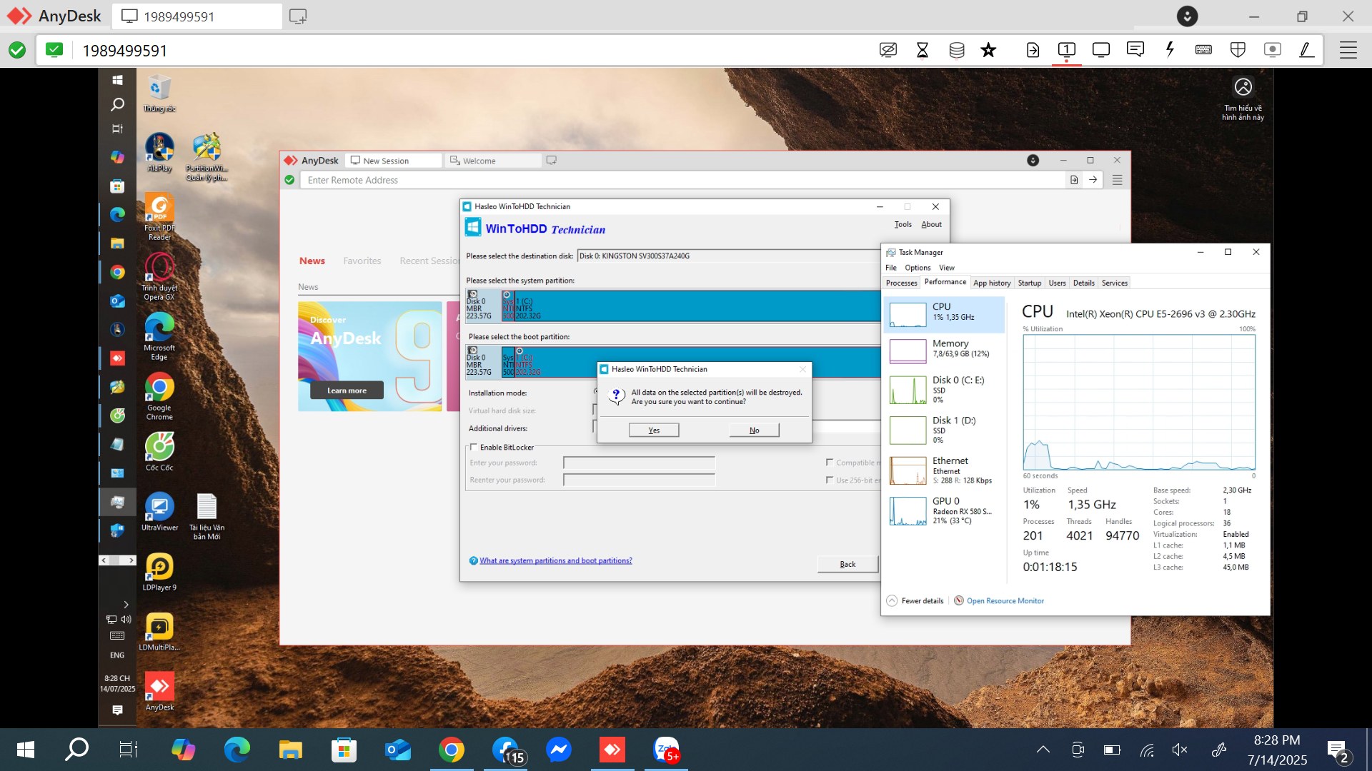 HƯỚNG DẪN CÀI WINDOWS MỚI BẰNG WINTOHDD