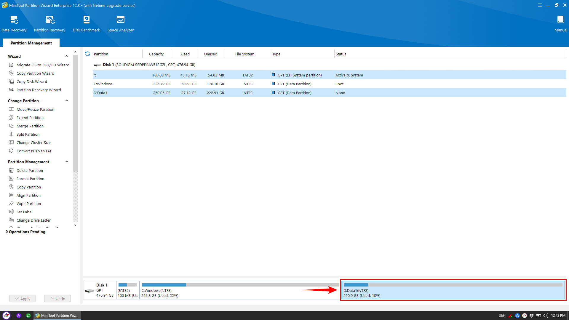 Khôi phục phân vùng bị gộp/xóa nhầm với Partition Recovery